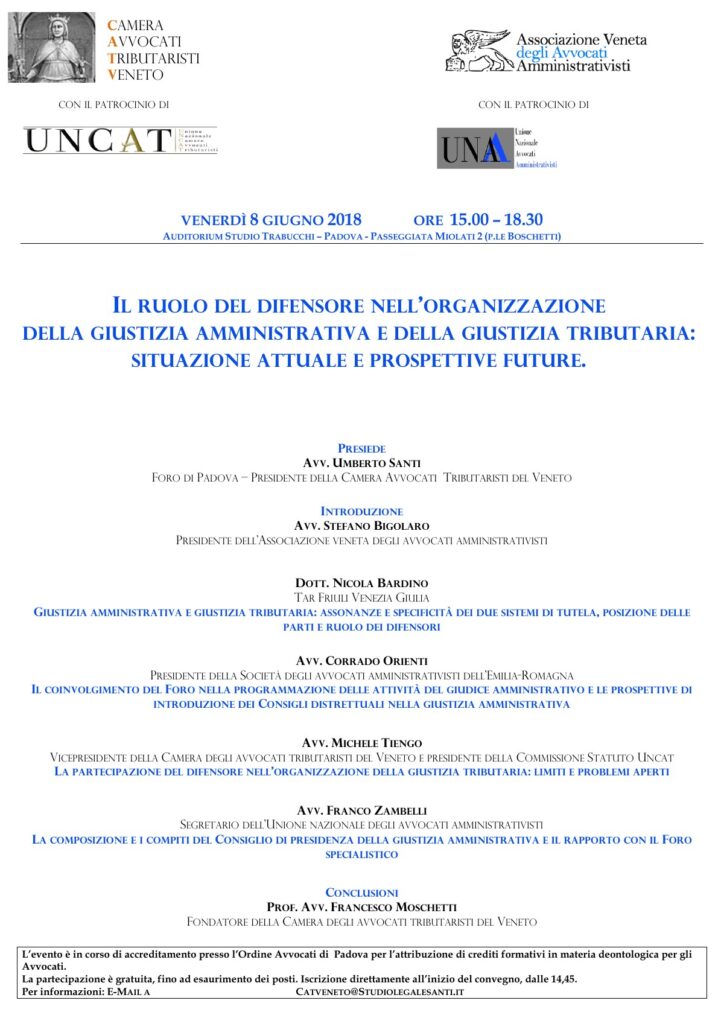 Il ruolo del difensore nella giustizia amministrativa e tributaria