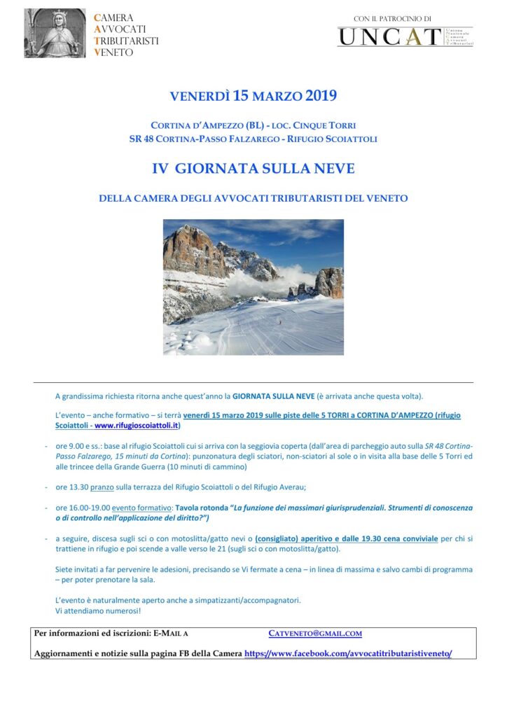 IV Giornata sulla neve della Camera