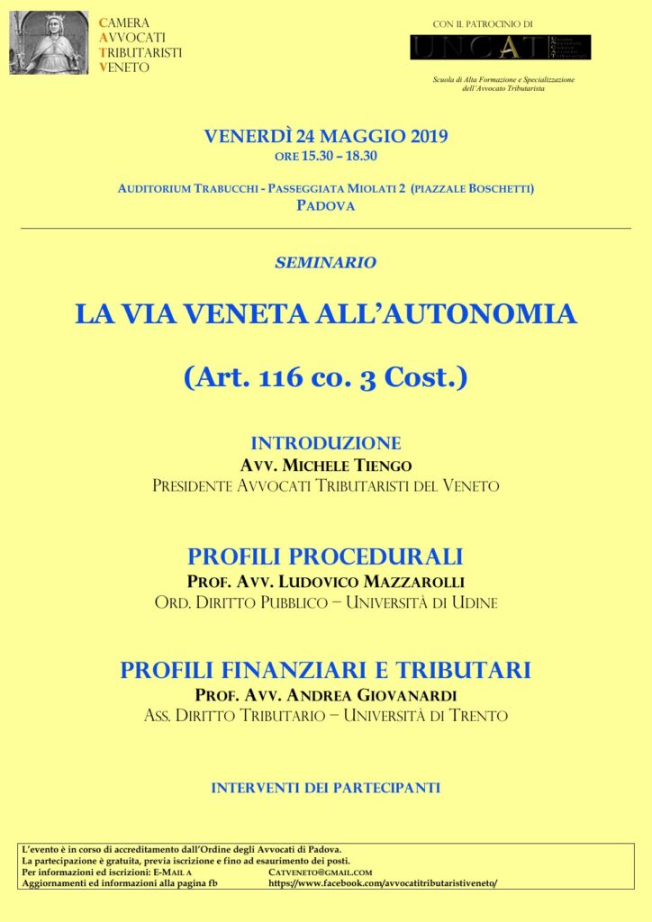 La via veneta all’autonomia