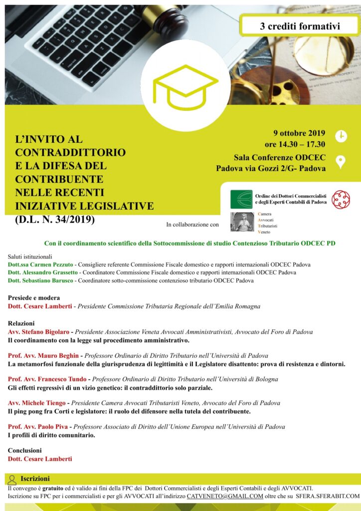 L’invito al contraddittorio e la difesa del contribuente