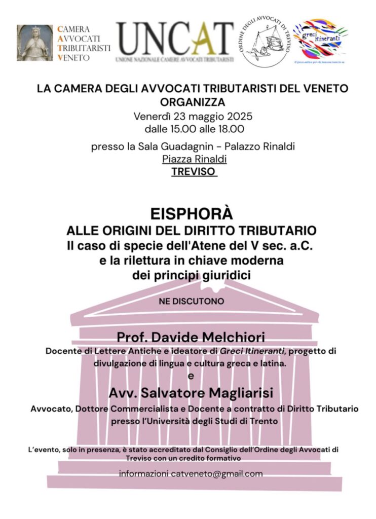 Eisphorà – Alle origini del diritto tributario