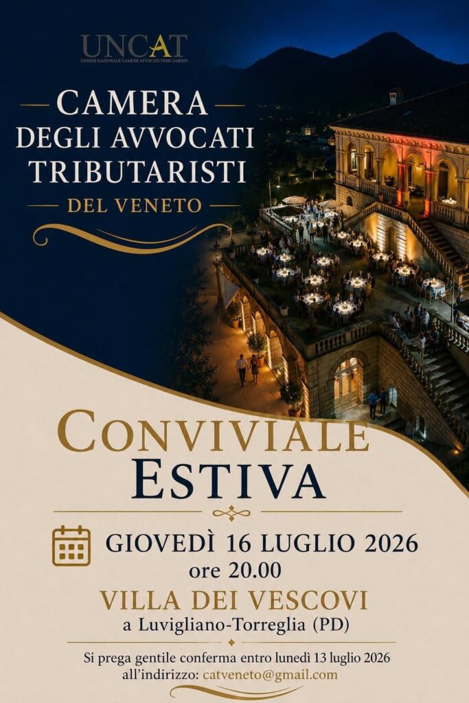 Conviviale estiva 2026 a Villa dei Vescovi